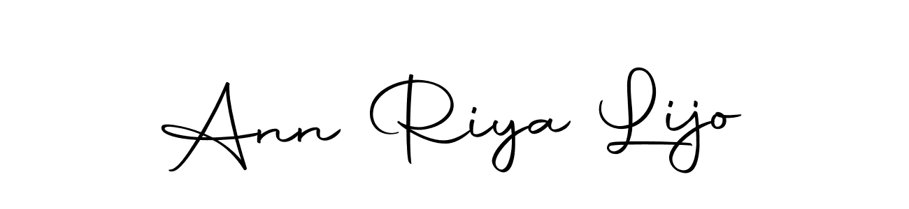 Make a short Ann Riya Lijo signature style. Manage your documents anywhere anytime using Autography-DOLnW. Create and add eSignatures, submit forms, share and send files easily. Ann Riya Lijo signature style 10 images and pictures png