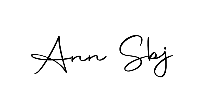 How to make Ann Sbj name signature. Use Autography-DOLnW style for creating short signs online. This is the latest handwritten sign. Ann Sbj signature style 10 images and pictures png