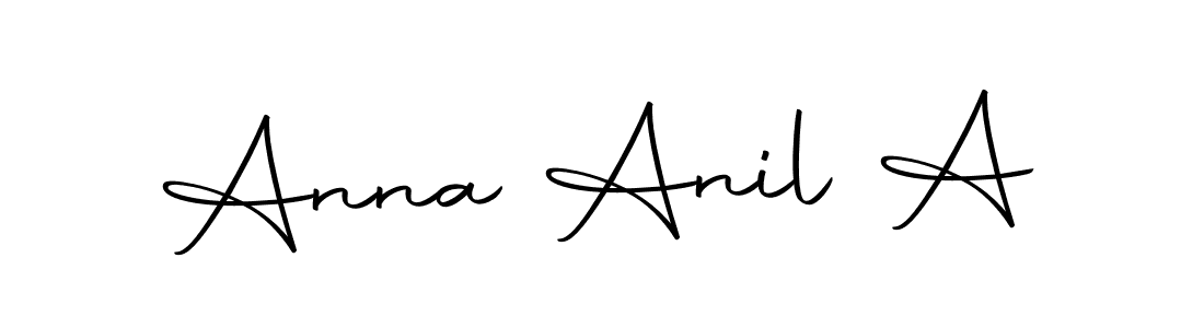 You should practise on your own different ways (Autography-DOLnW) to write your name (Anna Anil A) in signature. don't let someone else do it for you. Anna Anil A signature style 10 images and pictures png