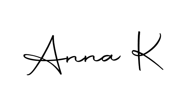 Anna K stylish signature style. Best Handwritten Sign (Autography-DOLnW) for my name. Handwritten Signature Collection Ideas for my name Anna K. Anna K signature style 10 images and pictures png