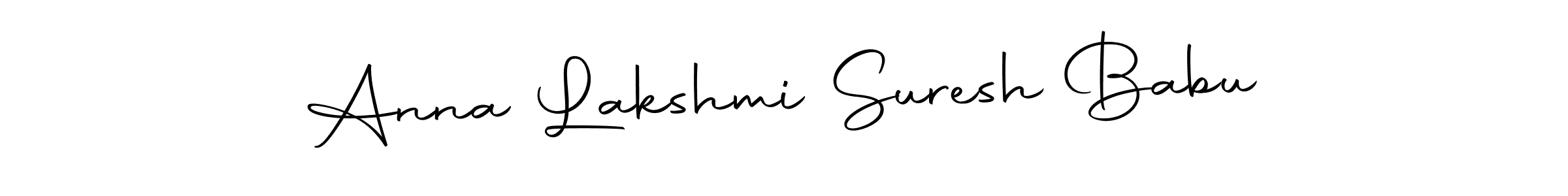 Similarly Autography-DOLnW is the best handwritten signature design. Signature creator online .You can use it as an online autograph creator for name Anna Lakshmi Suresh Babu. Anna Lakshmi Suresh Babu signature style 10 images and pictures png