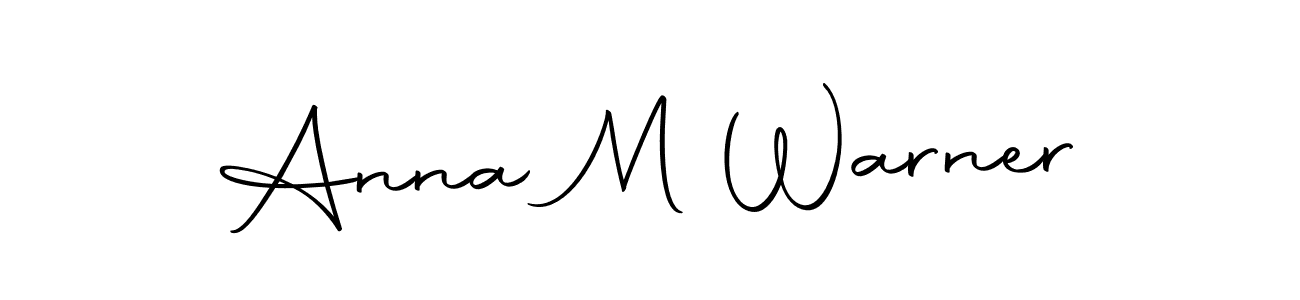 Also we have Anna M Warner name is the best signature style. Create professional handwritten signature collection using Autography-DOLnW autograph style. Anna M Warner signature style 10 images and pictures png