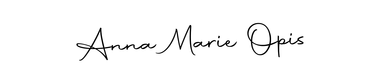 Make a beautiful signature design for name Anna Marie Opis. With this signature (Autography-DOLnW) style, you can create a handwritten signature for free. Anna Marie Opis signature style 10 images and pictures png