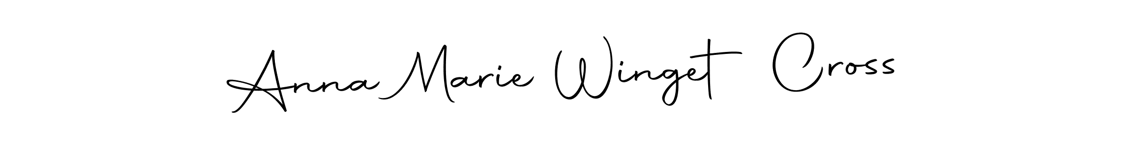 Use a signature maker to create a handwritten signature online. With this signature software, you can design (Autography-DOLnW) your own signature for name Anna Marie Winget Cross. Anna Marie Winget Cross signature style 10 images and pictures png