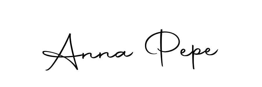 How to make Anna Pepe name signature. Use Autography-DOLnW style for creating short signs online. This is the latest handwritten sign. Anna Pepe signature style 10 images and pictures png