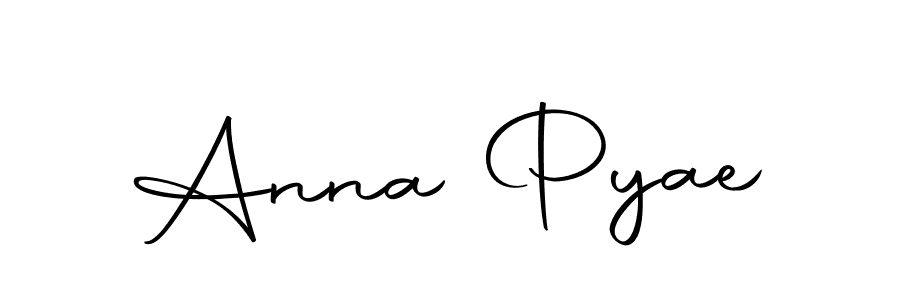 How to make Anna Pyae name signature. Use Autography-DOLnW style for creating short signs online. This is the latest handwritten sign. Anna Pyae signature style 10 images and pictures png