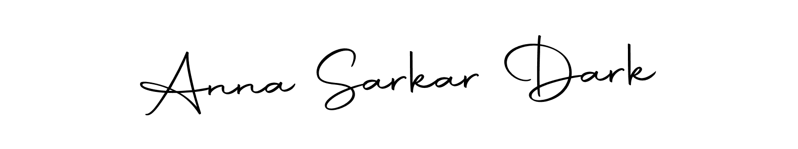 Create a beautiful signature design for name Anna Sarkar Dark. With this signature (Autography-DOLnW) fonts, you can make a handwritten signature for free. Anna Sarkar Dark signature style 10 images and pictures png