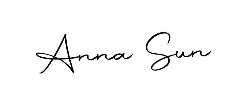 How to make Anna Sun name signature. Use Autography-DOLnW style for creating short signs online. This is the latest handwritten sign. Anna Sun signature style 10 images and pictures png