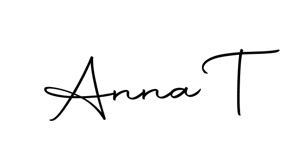 You should practise on your own different ways (Autography-DOLnW) to write your name (Anna T) in signature. don't let someone else do it for you. Anna T signature style 10 images and pictures png