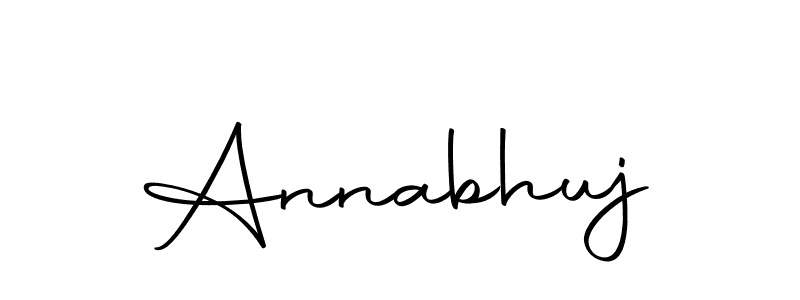 Here are the top 10 professional signature styles for the name Annabhuj. These are the best autograph styles you can use for your name. Annabhuj signature style 10 images and pictures png
