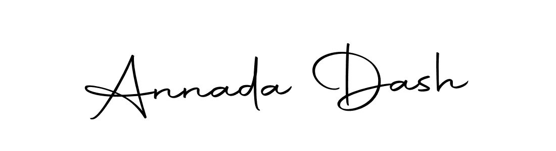 How to make Annada Dash name signature. Use Autography-DOLnW style for creating short signs online. This is the latest handwritten sign. Annada Dash signature style 10 images and pictures png