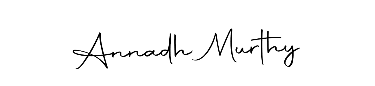 Design your own signature with our free online signature maker. With this signature software, you can create a handwritten (Autography-DOLnW) signature for name Annadh Murthy. Annadh Murthy signature style 10 images and pictures png