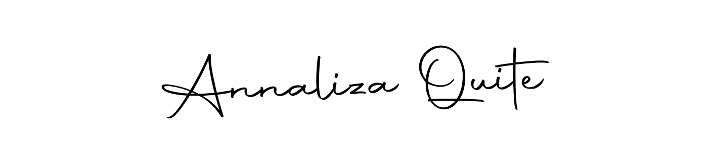 Make a beautiful signature design for name Annaliza Quite. Use this online signature maker to create a handwritten signature for free. Annaliza Quite signature style 10 images and pictures png