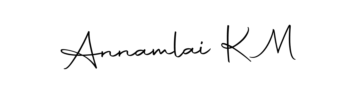 Similarly Autography-DOLnW is the best handwritten signature design. Signature creator online .You can use it as an online autograph creator for name Annamlai K M. Annamlai K M signature style 10 images and pictures png