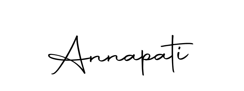 Make a beautiful signature design for name Annapati. With this signature (Autography-DOLnW) style, you can create a handwritten signature for free. Annapati signature style 10 images and pictures png