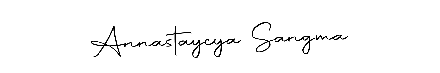 Autography-DOLnW is a professional signature style that is perfect for those who want to add a touch of class to their signature. It is also a great choice for those who want to make their signature more unique. Get Annastaycya Sangma name to fancy signature for free. Annastaycya Sangma signature style 10 images and pictures png