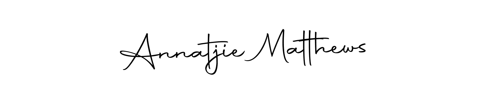 Annatjie Matthews stylish signature style. Best Handwritten Sign (Autography-DOLnW) for my name. Handwritten Signature Collection Ideas for my name Annatjie Matthews. Annatjie Matthews signature style 10 images and pictures png