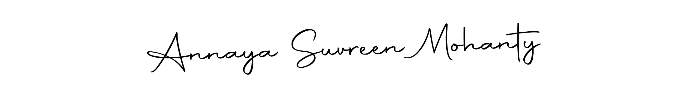 Autography-DOLnW is a professional signature style that is perfect for those who want to add a touch of class to their signature. It is also a great choice for those who want to make their signature more unique. Get Annaya Suvreen Mohanty name to fancy signature for free. Annaya Suvreen Mohanty signature style 10 images and pictures png