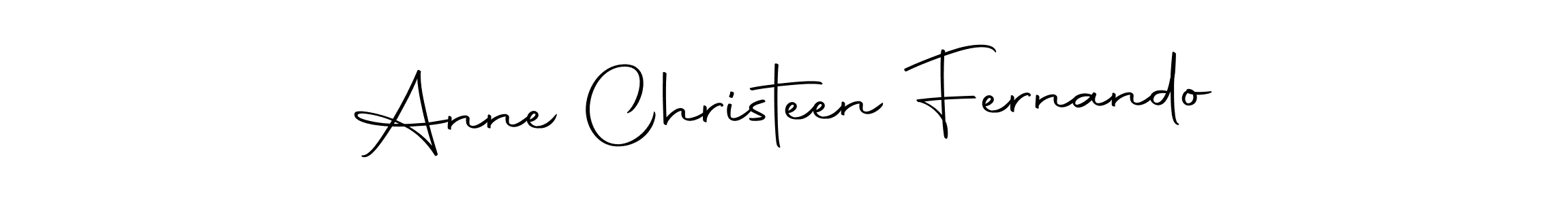 How to make Anne Christeen Fernando name signature. Use Autography-DOLnW style for creating short signs online. This is the latest handwritten sign. Anne Christeen Fernando signature style 10 images and pictures png