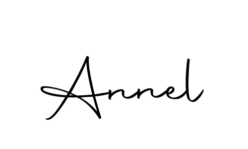 Design your own signature with our free online signature maker. With this signature software, you can create a handwritten (Autography-DOLnW) signature for name Annel. Annel signature style 10 images and pictures png
