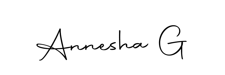 Make a short Annesha G signature style. Manage your documents anywhere anytime using Autography-DOLnW. Create and add eSignatures, submit forms, share and send files easily. Annesha G signature style 10 images and pictures png