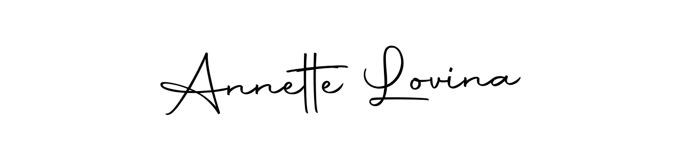 Autography-DOLnW is a professional signature style that is perfect for those who want to add a touch of class to their signature. It is also a great choice for those who want to make their signature more unique. Get Annette Lovina name to fancy signature for free. Annette Lovina signature style 10 images and pictures png