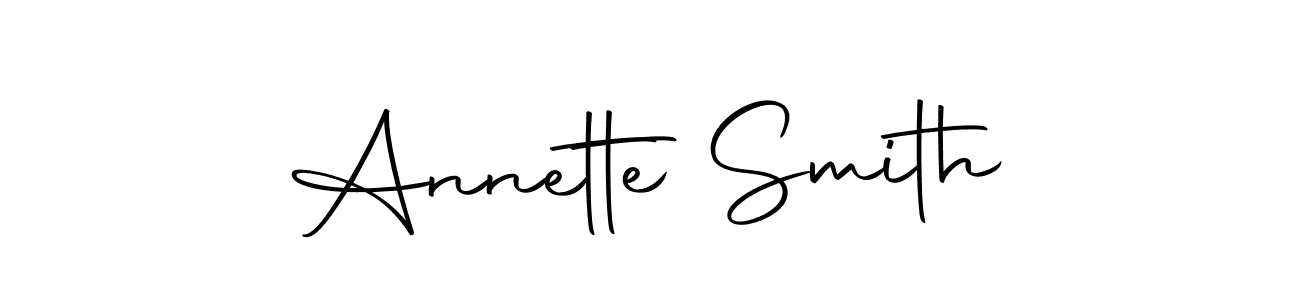 Create a beautiful signature design for name Annette Smith. With this signature (Autography-DOLnW) fonts, you can make a handwritten signature for free. Annette Smith signature style 10 images and pictures png