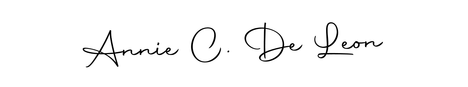 Make a beautiful signature design for name Annie C. De Leon. With this signature (Autography-DOLnW) style, you can create a handwritten signature for free. Annie C. De Leon signature style 10 images and pictures png