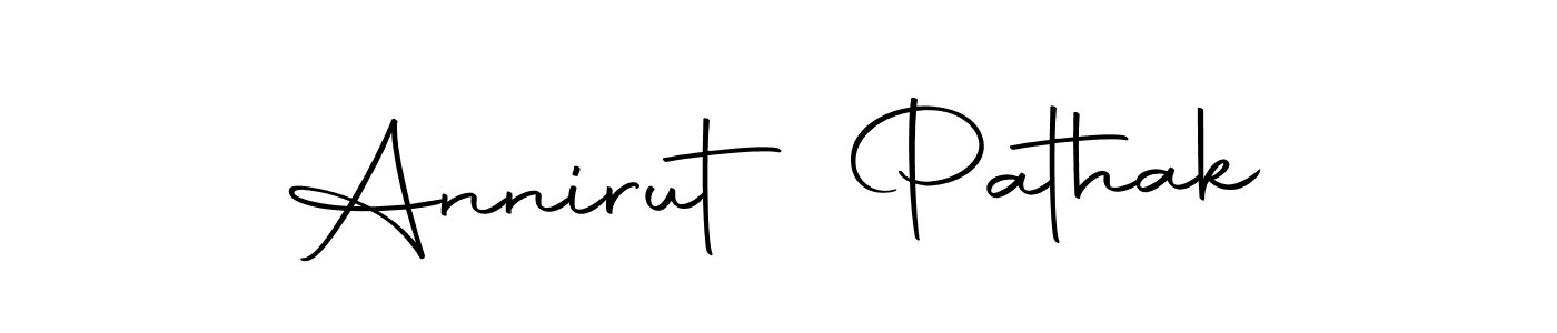 Make a beautiful signature design for name Annirut Pathak. Use this online signature maker to create a handwritten signature for free. Annirut Pathak signature style 10 images and pictures png