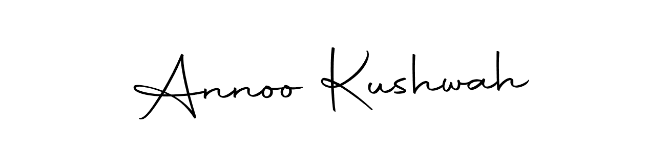 Design your own signature with our free online signature maker. With this signature software, you can create a handwritten (Autography-DOLnW) signature for name Annoo Kushwah. Annoo Kushwah signature style 10 images and pictures png