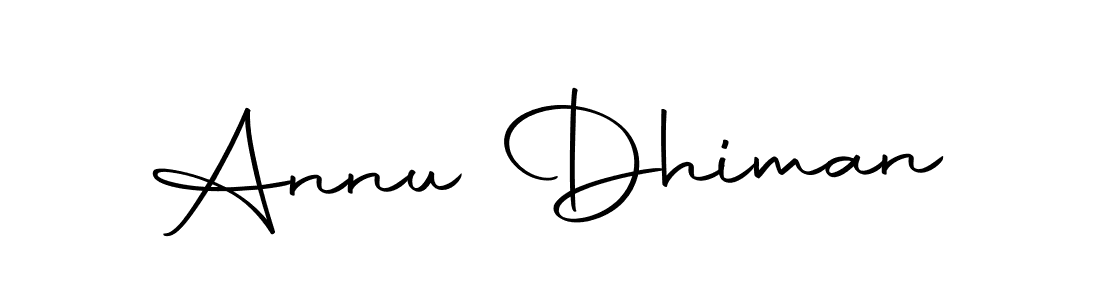 Make a beautiful signature design for name Annu Dhiman. Use this online signature maker to create a handwritten signature for free. Annu Dhiman signature style 10 images and pictures png