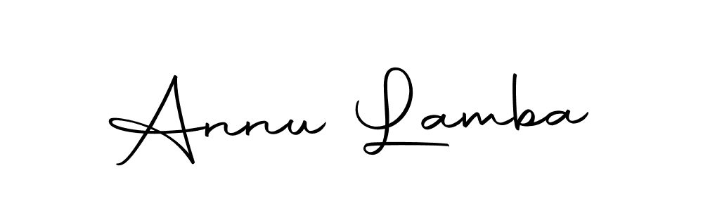 Make a short Annu Lamba signature style. Manage your documents anywhere anytime using Autography-DOLnW. Create and add eSignatures, submit forms, share and send files easily. Annu Lamba signature style 10 images and pictures png