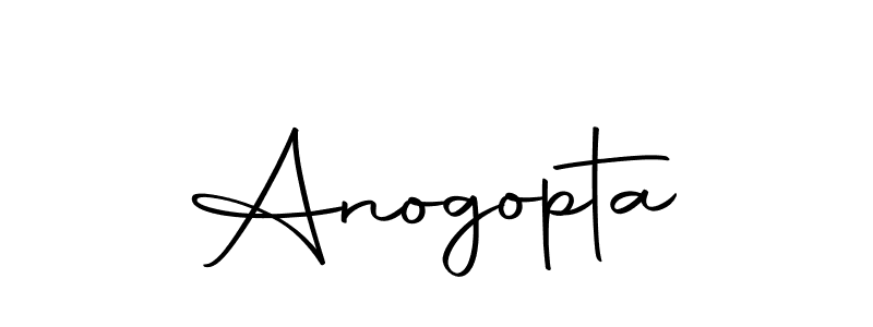 Create a beautiful signature design for name Anogopta. With this signature (Autography-DOLnW) fonts, you can make a handwritten signature for free. Anogopta signature style 10 images and pictures png