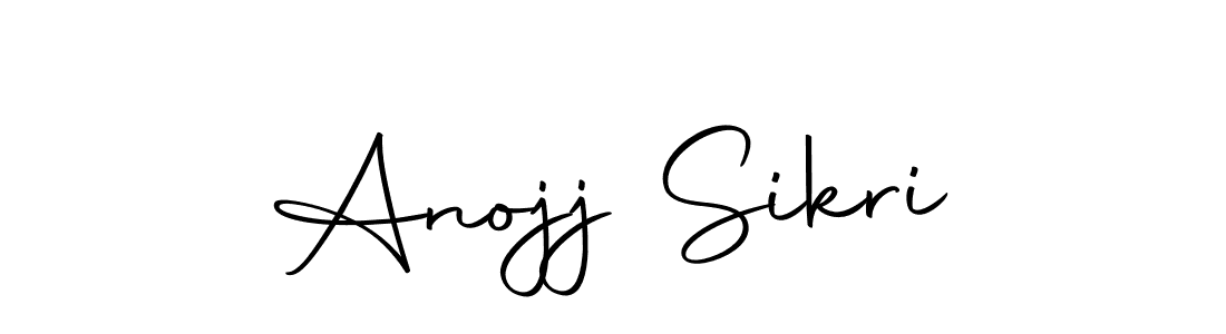 Design your own signature with our free online signature maker. With this signature software, you can create a handwritten (Autography-DOLnW) signature for name Anojj Sikri. Anojj Sikri signature style 10 images and pictures png