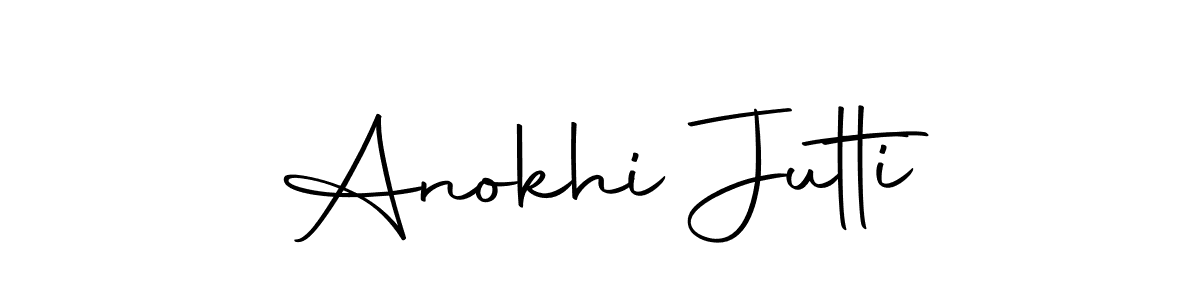 Create a beautiful signature design for name Anokhi Jutti. With this signature (Autography-DOLnW) fonts, you can make a handwritten signature for free. Anokhi Jutti signature style 10 images and pictures png