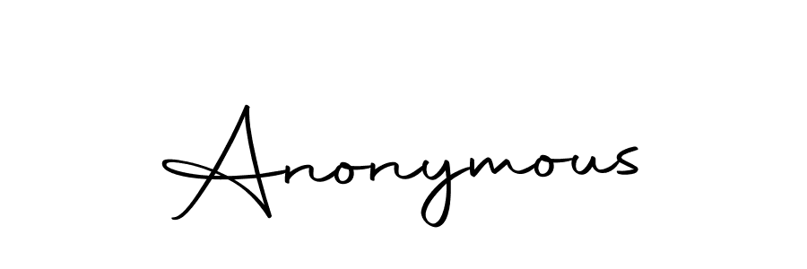 Use a signature maker to create a handwritten signature online. With this signature software, you can design (Autography-DOLnW) your own signature for name Anonymous. Anonymous signature style 10 images and pictures png