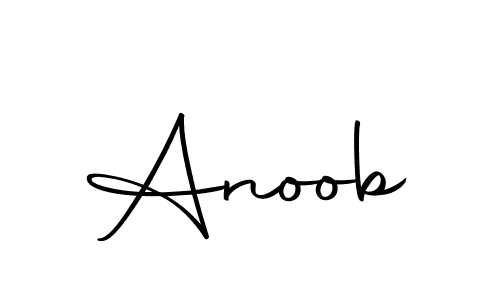 Make a beautiful signature design for name Anoob. With this signature (Autography-DOLnW) style, you can create a handwritten signature for free. Anoob signature style 10 images and pictures png