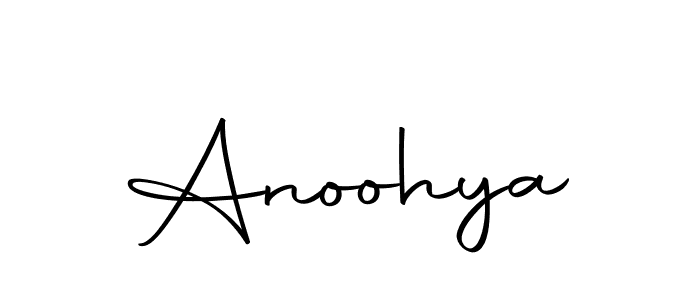 Make a beautiful signature design for name Anoohya. Use this online signature maker to create a handwritten signature for free. Anoohya signature style 10 images and pictures png