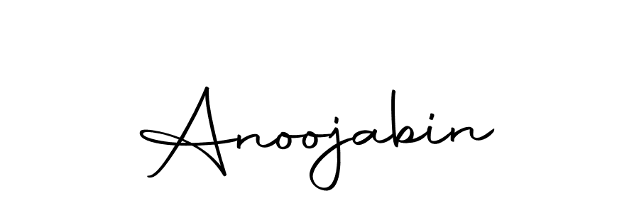 Make a beautiful signature design for name Anoojabin. Use this online signature maker to create a handwritten signature for free. Anoojabin signature style 10 images and pictures png