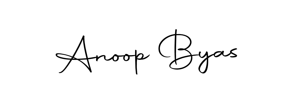 Make a beautiful signature design for name Anoop Byas. With this signature (Autography-DOLnW) style, you can create a handwritten signature for free. Anoop Byas signature style 10 images and pictures png