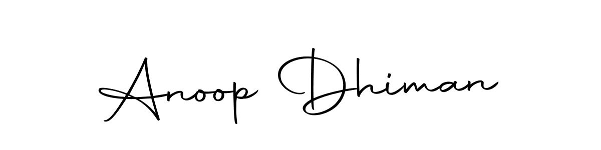 Design your own signature with our free online signature maker. With this signature software, you can create a handwritten (Autography-DOLnW) signature for name Anoop Dhiman. Anoop Dhiman signature style 10 images and pictures png