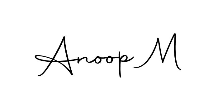 You can use this online signature creator to create a handwritten signature for the name Anoop M. This is the best online autograph maker. Anoop M signature style 10 images and pictures png