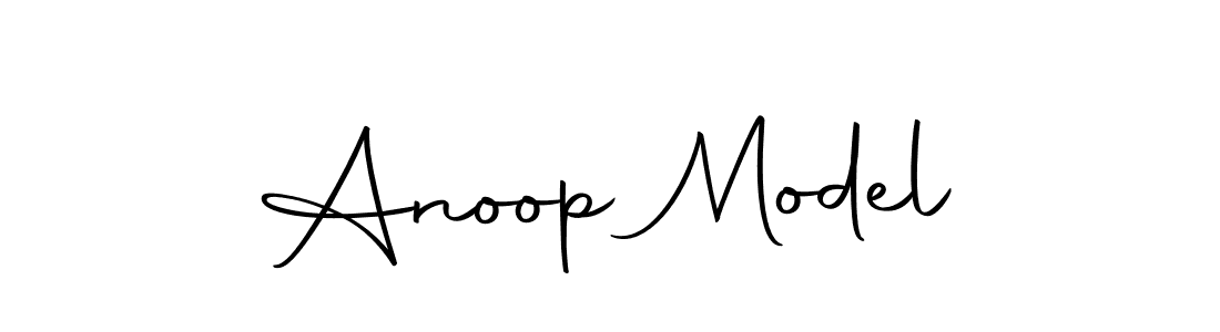 Create a beautiful signature design for name Anoop Model. With this signature (Autography-DOLnW) fonts, you can make a handwritten signature for free. Anoop Model signature style 10 images and pictures png