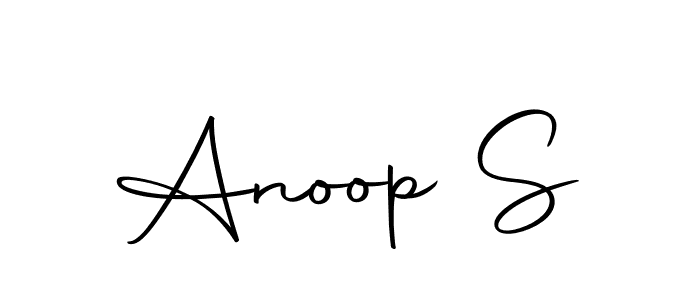 You should practise on your own different ways (Autography-DOLnW) to write your name (Anoop S) in signature. don't let someone else do it for you. Anoop S signature style 10 images and pictures png