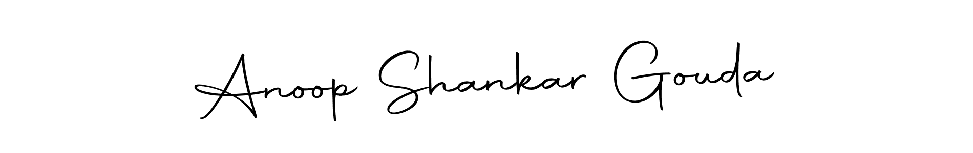 Create a beautiful signature design for name Anoop Shankar Gouda. With this signature (Autography-DOLnW) fonts, you can make a handwritten signature for free. Anoop Shankar Gouda signature style 10 images and pictures png