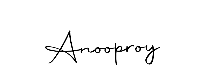 You should practise on your own different ways (Autography-DOLnW) to write your name (Anooproy) in signature. don't let someone else do it for you. Anooproy signature style 10 images and pictures png