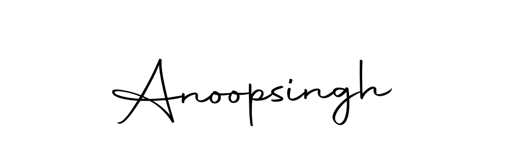 Create a beautiful signature design for name Anoopsingh. With this signature (Autography-DOLnW) fonts, you can make a handwritten signature for free. Anoopsingh signature style 10 images and pictures png
