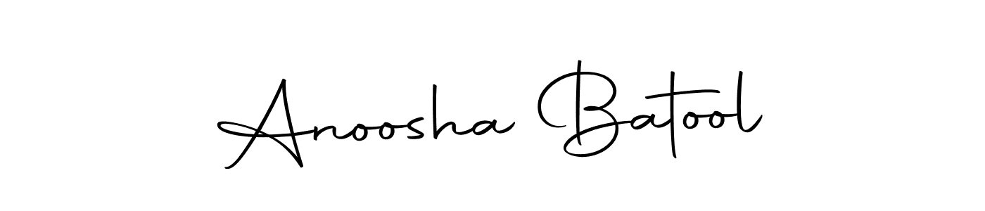 You can use this online signature creator to create a handwritten signature for the name Anoosha Batool. This is the best online autograph maker. Anoosha Batool signature style 10 images and pictures png