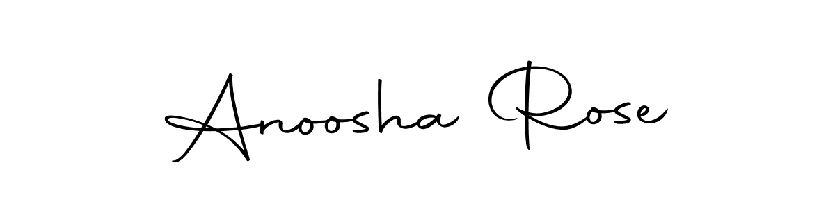 How to make Anoosha Rose signature? Autography-DOLnW is a professional autograph style. Create handwritten signature for Anoosha Rose name. Anoosha Rose signature style 10 images and pictures png