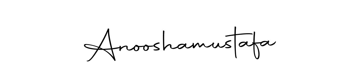 Make a beautiful signature design for name Anooshamustafa. With this signature (Autography-DOLnW) style, you can create a handwritten signature for free. Anooshamustafa signature style 10 images and pictures png